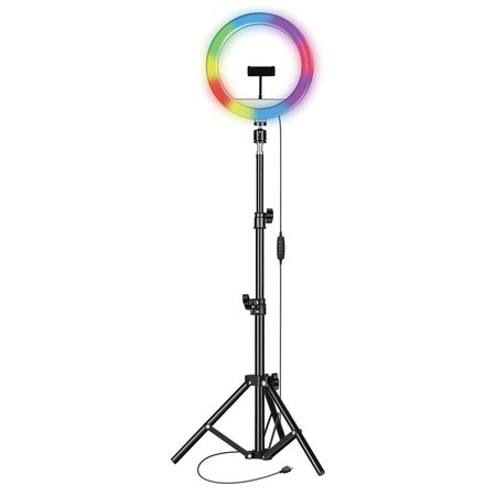 SUPERSONIC PRO Live Stream LED Selfie RGB Ring Light with Floor Stand (12-Inch, 208 LEDs) SC-2230RGB